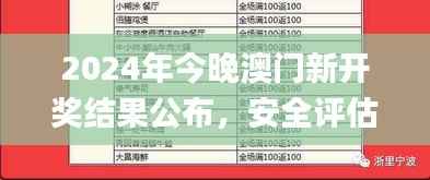 2024年今晚澳门新开奖结果公布,安全评估策略_个人版ODS705.26