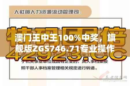 澳门王中王100%中奖，旗舰版ZGS746.71专业操作指南