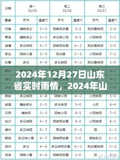 山东省实时雨情分析报告，最新雨情动态（2024年12月27日）