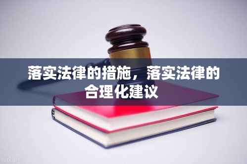 落实法律的措施,落实法律的合理化建议