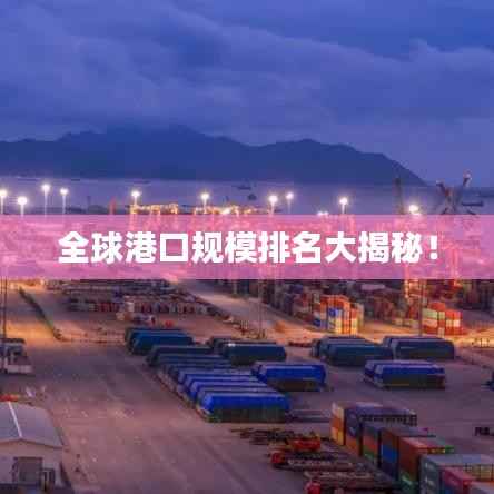 全球港口规模排名大揭秘！