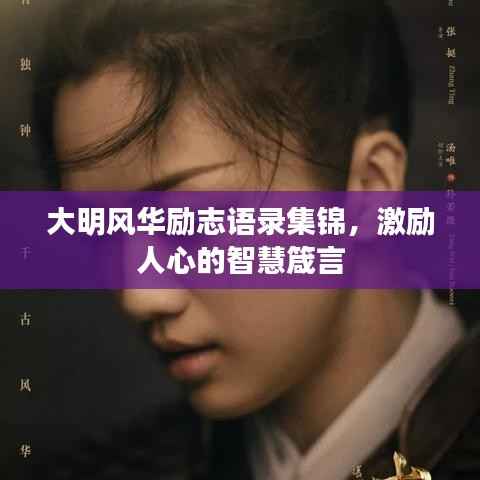 大明风华励志语录集锦，激励人心的智慧箴言